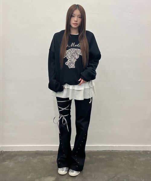 LARTIGENT（ラーティゼン）の「L19 ANGEL FRILL T-SHIRT(GRAY)（Tシャツ/カットソー・レディース・その他・FREE）」の6枚目の写真