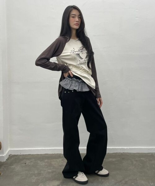 LARTIGENT（ラーティゼン）の「L19 ANGEL FRILL T-SHIRT(GRAY)（Tシャツ/カットソー・レディース・その他・FREE）」の7枚目の写真