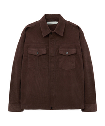 UNGIMMICK（アンジミック）の「EPAULETTE CORDUROY SHIRT JACKET (BURGUNDY)（デニムジャケット）」