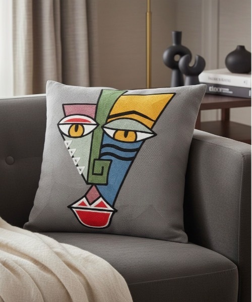 セール】ONE DAY Select / アートパネル刺繍 ハンドステッチ風 45×45cm