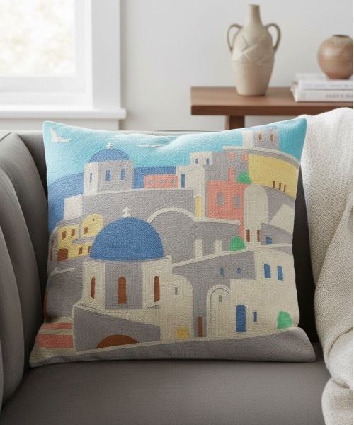 セール】ONE DAY Select / アートパネル刺繍 ハンドステッチ風 45×45cm