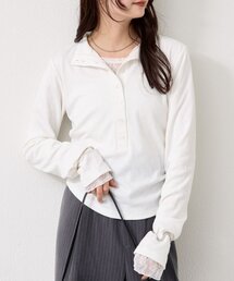 mystic | リブヘンリーネックプルオーバー(Tシャツ/カットソー)