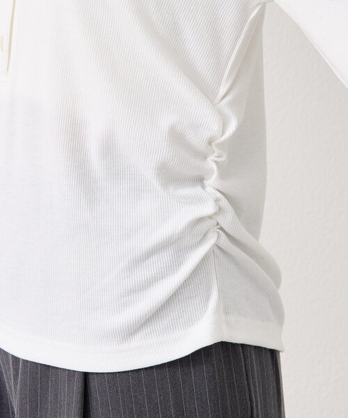 リブヘンリーネックプルオーバー（Tシャツ/カットソー）｜mystic