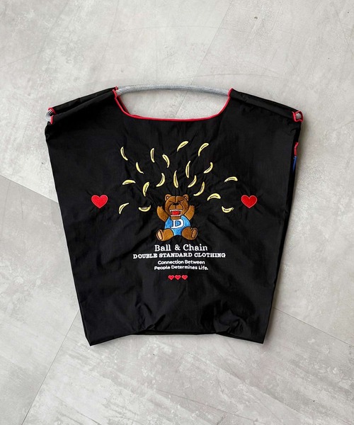 DOUBLE STANDARD CLOTHING（ダブルスタンダードクロージング）の「[Ball&Chain×DOUBLE STANDARD CLOTHING]バナナベア ミニショッピングバッグ（エコバッグ/サブバッグ・レディース・オフホワイト/ブラック・M）」の6枚目の写真