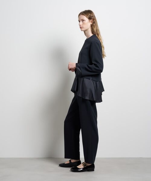 LANVIN en Bleu（ランバンオンブルー）の「トリアセテートコンビブラウス（シャツ/ブラウス・レディース・ネイビー/ブラック/オフホワイト・38）」の5枚目の写真