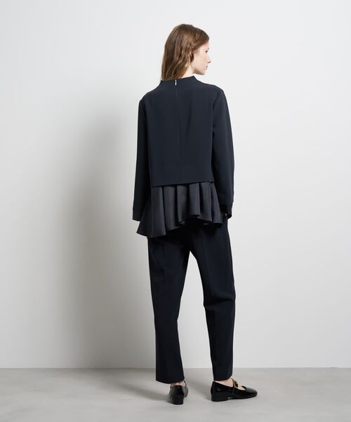 LANVIN en Bleu（ランバンオンブルー）の「トリアセテートコンビブラウス（シャツ/ブラウス・レディース・ネイビー/ブラック/オフホワイト・38）」の6枚目の写真