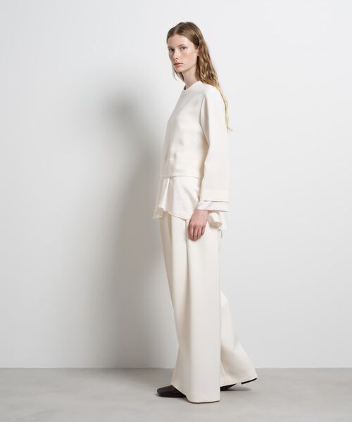 LANVIN en Bleu（ランバンオンブルー）の「トリアセテートコンビブラウス（シャツ/ブラウス・レディース・ネイビー/ブラック/オフホワイト・38）」の13枚目の写真