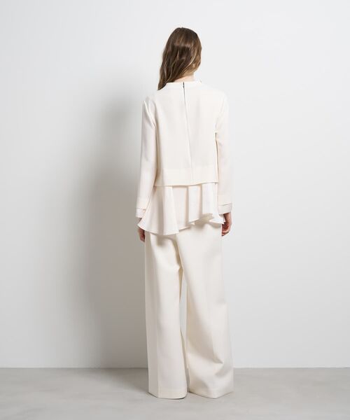 LANVIN en Bleu（ランバンオンブルー）の「トリアセテートコンビブラウス（シャツ/ブラウス・レディース・ネイビー/ブラック/オフホワイト・38）」の14枚目の写真