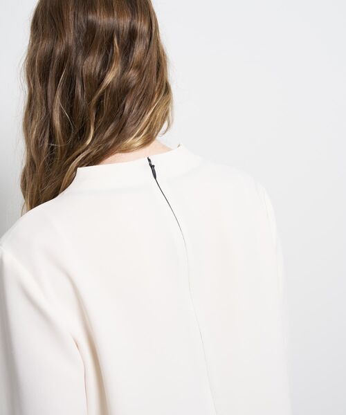 LANVIN en Bleu（ランバンオンブルー）の「トリアセテートコンビブラウス（シャツ/ブラウス・レディース・ネイビー/ブラック/オフホワイト・38）」の20枚目の写真