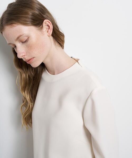 LANVIN en Bleu（ランバンオンブルー）の「トリアセテートコンビブラウス（シャツ/ブラウス・レディース・ネイビー/ブラック/オフホワイト・38）」の21枚目の写真