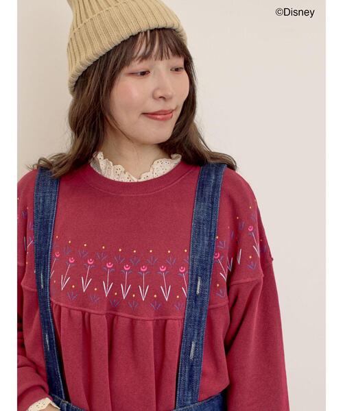 Samansa Mos2（サマンサ モスモス）の「【Disney】アナと雪の女王/柄プリントスウェット（Tシャツ/カットソー・レディース・ブルー/ピンク・F）」の3枚目の写真