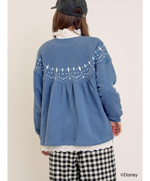 Samansa Mos2（サマンサ モスモス）の「【Disney】アナと雪の女王/柄プリントスウェット（Tシャツ/カットソー・レディース・ブルー/ピンク・F）」の7枚目の写真