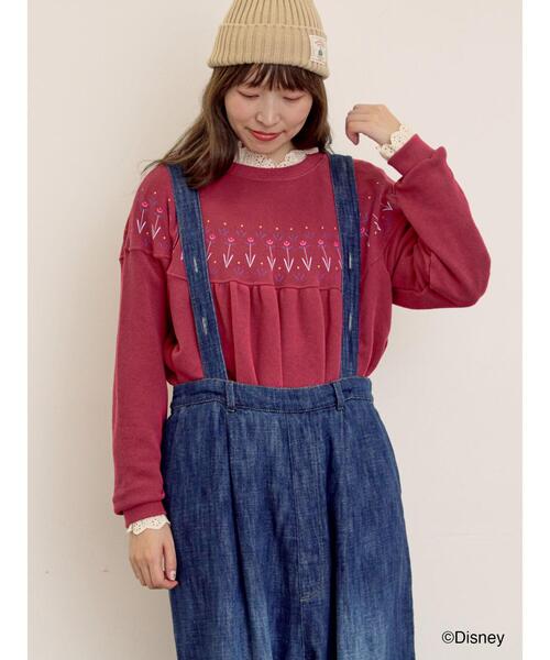 Samansa Mos2（サマンサ モスモス）の「【Disney】アナと雪の女王/柄プリントスウェット（Tシャツ/カットソー・レディース・ブルー/ピンク・F）」の12枚目の写真