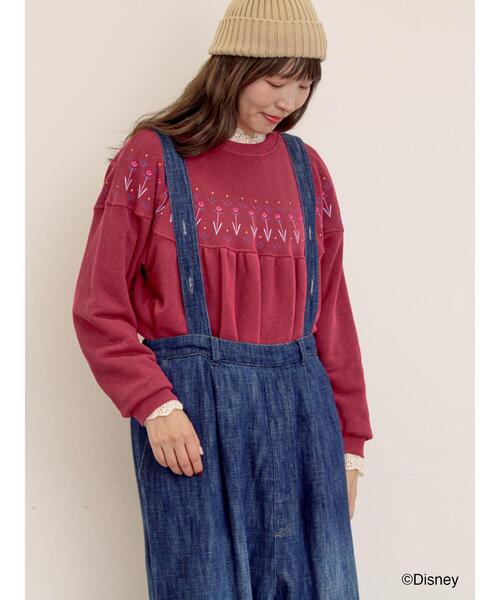 Samansa Mos2（サマンサ モスモス）の「【Disney】アナと雪の女王/柄プリントスウェット（Tシャツ/カットソー・レディース・ブルー/ピンク・F）」の13枚目の写真