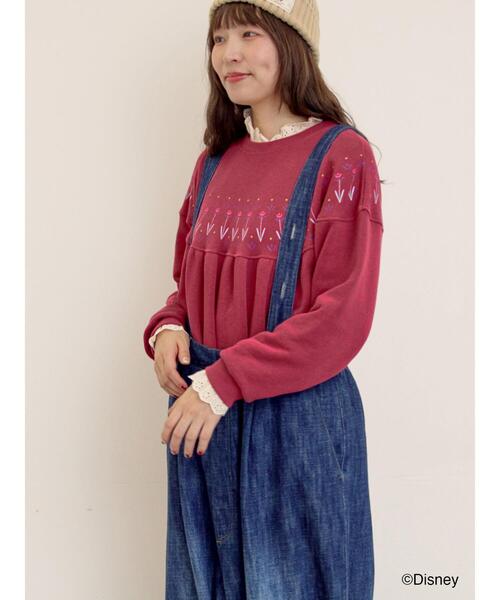 Samansa Mos2（サマンサ モスモス）の「【Disney】アナと雪の女王/柄プリントスウェット（Tシャツ/カットソー・レディース・ブルー/ピンク・F）」の14枚目の写真