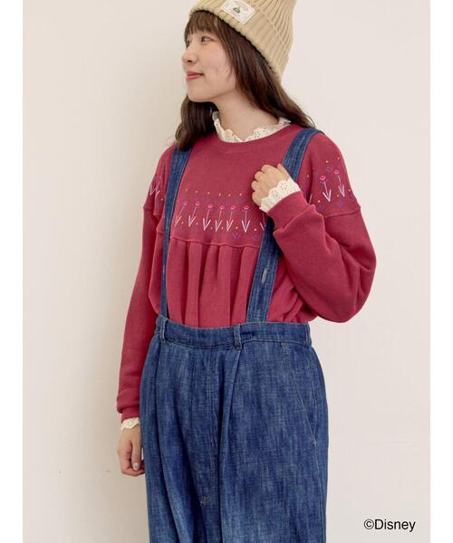 Samansa Mos2（サマンサ モスモス）の「【Disney】アナと雪の女王/柄プリントスウェット（Tシャツ/カットソー・レディース・ブルー/ピンク・F）」の15枚目の写真