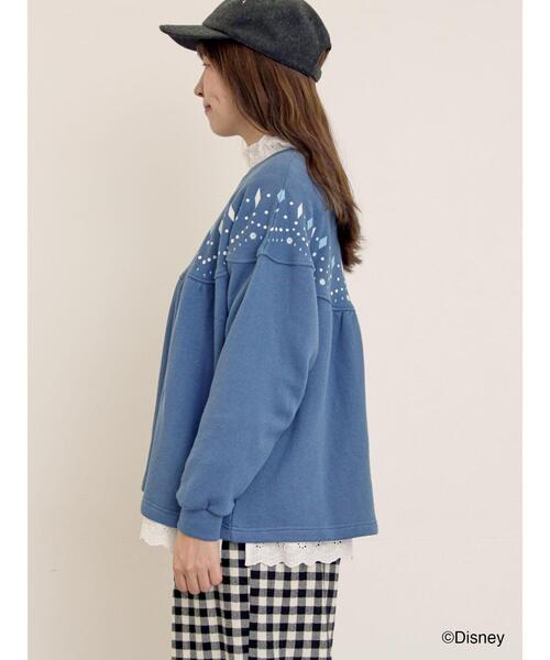 Samansa Mos2（サマンサ モスモス）の「【Disney】アナと雪の女王/柄プリントスウェット（Tシャツ/カットソー・レディース・ブルー/ピンク・F）」の20枚目の写真