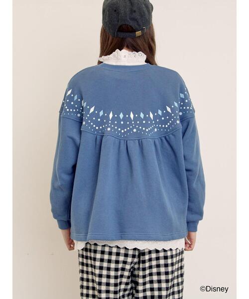 Samansa Mos2（サマンサ モスモス）の「【Disney】アナと雪の女王/柄プリントスウェット（Tシャツ/カットソー・レディース・ブルー/ピンク・F）」の21枚目の写真