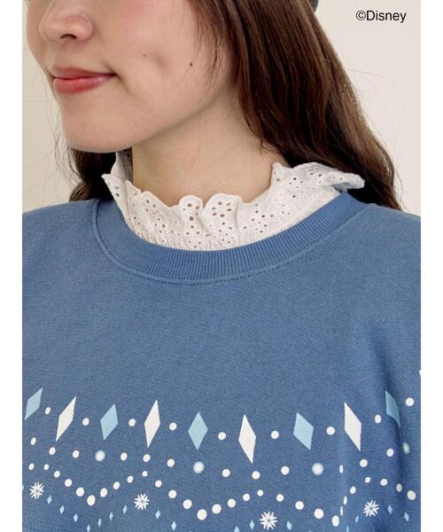 Samansa Mos2（サマンサ モスモス）の「【Disney】アナと雪の女王/柄プリントスウェット（Tシャツ/カットソー・レディース・ブルー/ピンク・F）」の22枚目の写真