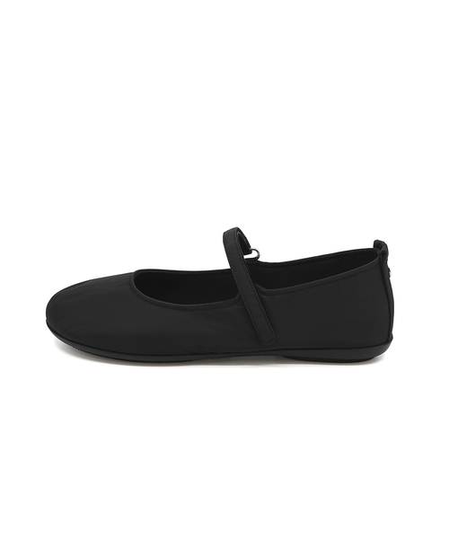 FOGGY MOODY(ポギムディ)の「Easy 0006. Nylon and Metallic Mary-Jane - 5colors(バレエシューズ・レディース・ブラック/ネイビー/グレー/シルバー/ゴールド・25cm/22.5cm/23cm/23.5cm/24cm/24.5cm)」の2枚目の写真