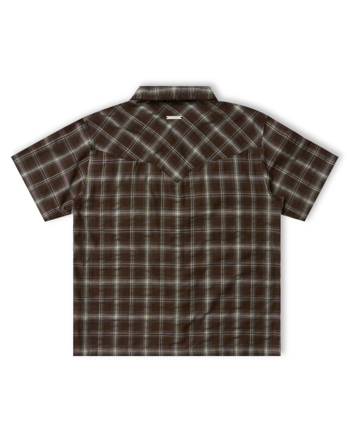 RAD FICTION(ラッドフィックション)の「RUSTY HAND STITCH CURVED LINE SHIRT / BROWN CHECK(シャツ/ブラウス・メンズ・その他・MEDIUM/LARGE)」の3枚目の写真