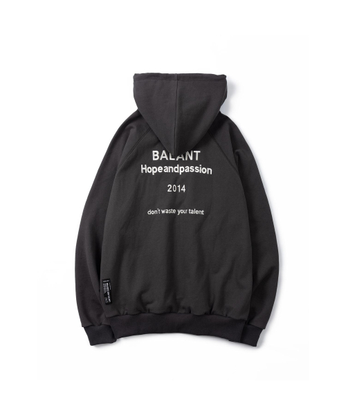 BALANT(バラント)の「ホープアンドファッション ジップアップフードパーカー - ダークグレー(パーカー・メンズ・その他・MEDIUM/LARGE)」の3枚目の写真