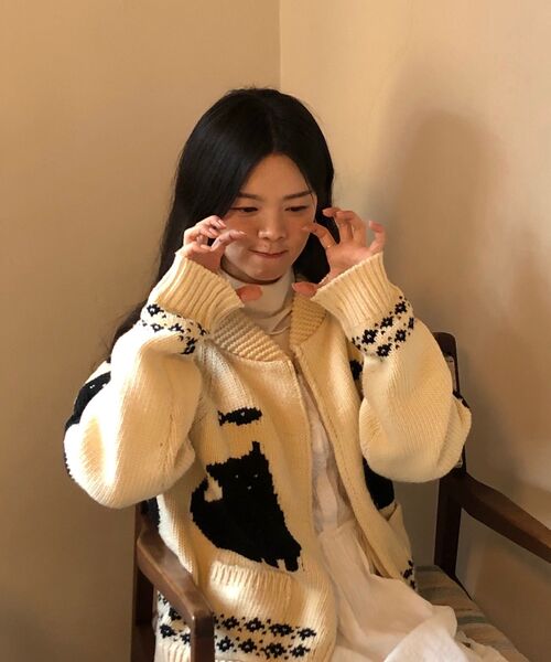 REORG(リオルグ)の「COZY CAT COWICHAN CHARCOAL(カーディガン/ボレロ・レディース・その他・FREE)」の7枚目の写真