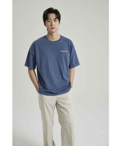 SELFISHAFFECTION(セルフィッシュ アフェクション)の「Distressed Figment Washed T-Shirt (Navy)(Tシャツ/カットソー・メンズ・その他・LARGE)」の2枚目の写真