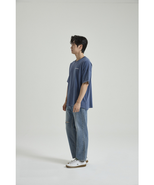 SELFISHAFFECTION(セルフィッシュ アフェクション)の「Distressed Figment Washed T-Shirt (Navy)(Tシャツ/カットソー・メンズ・その他・LARGE)」の5枚目の写真