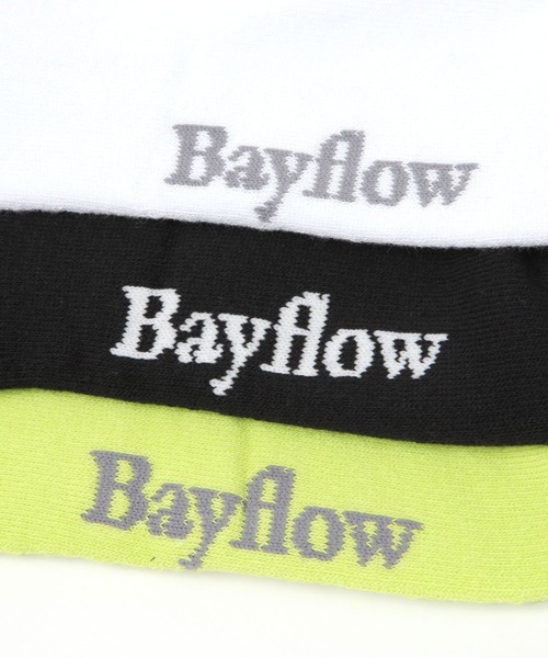 BAYFLOW(ベイフロー)の「カラーピスネームソックス(ソックス/靴下・メンズ・ブラック/イエロー/ホワイト・FREE)」の7枚目の写真