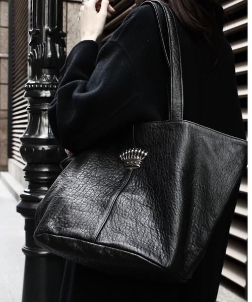 Scrap Book(スクラップブック)の「【SOUS LES PAVES】ビッグトートバッグ(トートバッグ・レディース・ブラック・FREE)」の1枚目の写真