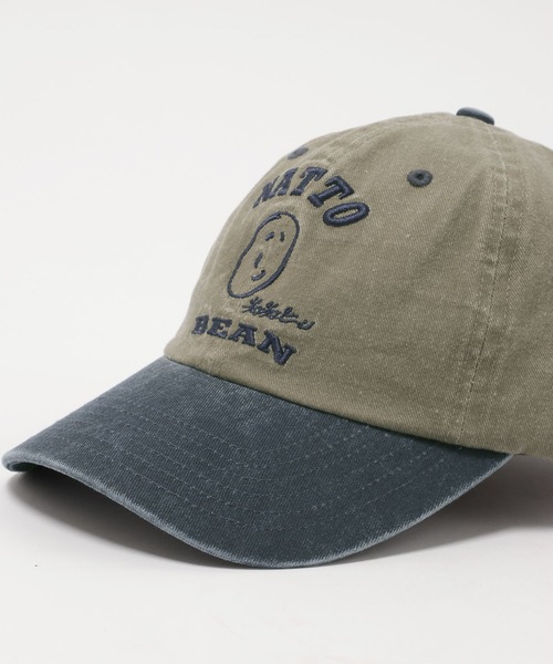 niko and...（ニコアンド）の「【にっぽんのASAGOHAN】ネバネバビーンコラボキャップ（キャップ・レディース・カーキ/ボルドー・0）」の7枚目の写真