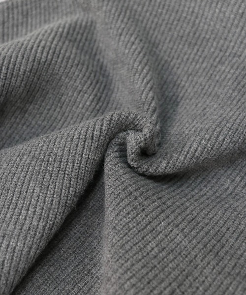 THE CELL.(ザセルドット)の「リブドルマンモックネックニット RIB DOLMAN MOCK NECK KNIT(ニット/セーター・レディース・グレー/ブラック/ライトベージュ・FREE)」の9枚目の写真