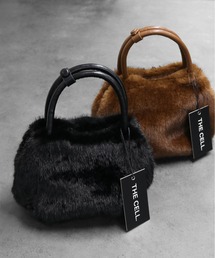 フェイクファーミニハンドバッグ FAKE FUR MINI HANDBAG