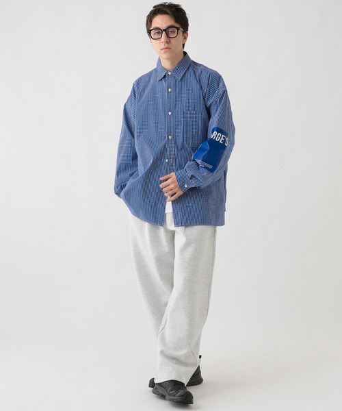 GEORGE'S（ジョージズ）の「エルボーパッチチェツクシャツ（シャツ/ブラウス・メンズ・ブルー/ブラック・MEDIUM/LARGE）」の3枚目の写真