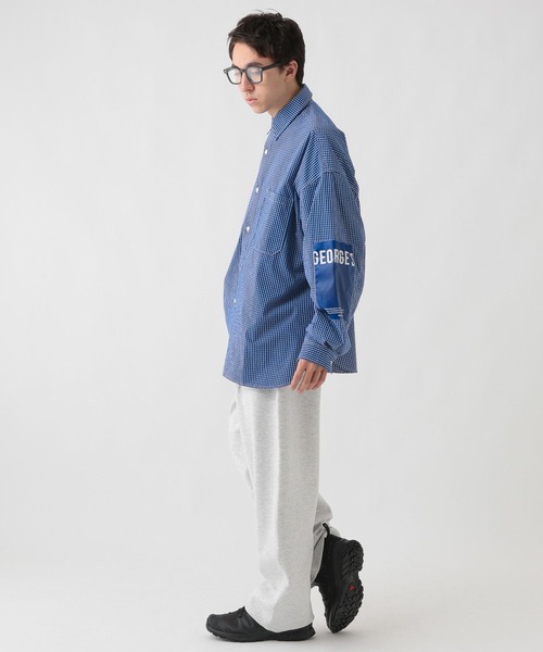 GEORGE'S（ジョージズ）の「エルボーパッチチェツクシャツ（シャツ/ブラウス・メンズ・ブルー/ブラック・MEDIUM/LARGE）」の5枚目の写真
