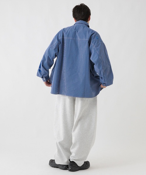 GEORGE'S（ジョージズ）の「エルボーパッチチェツクシャツ（シャツ/ブラウス・メンズ・ブルー/ブラック・MEDIUM/LARGE）」の6枚目の写真