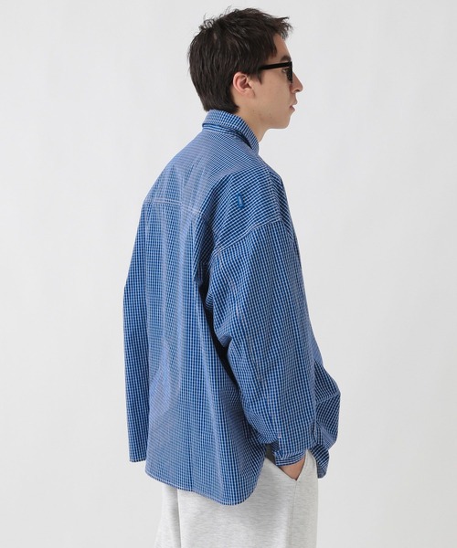 GEORGE'S（ジョージズ）の「エルボーパッチチェツクシャツ（シャツ/ブラウス・メンズ・ブルー/ブラック・MEDIUM/LARGE）」の11枚目の写真