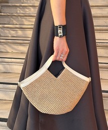 JENNE（ジェンヌ）の「機能性イタリア素材サマーミニバッグ（ショルダー付）（かごバッグ）」