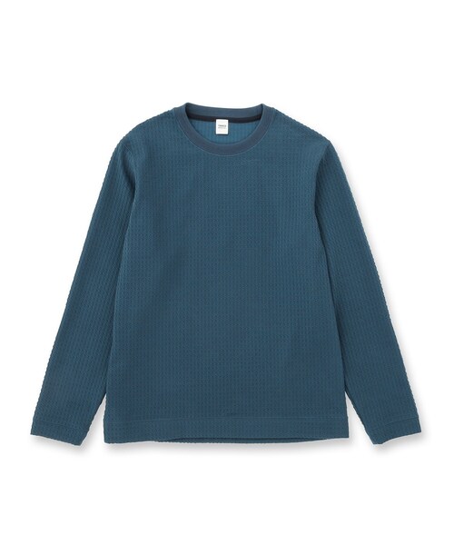 TAKEO KIKUCHI(タケオキクチ)の「千鳥柄 ストレッチ プルオーバー(Tシャツ/カットソー・メンズ・ライトグレー/ブラック/ブルーグリーン/レンガ・01/02/03/04)」の22枚目の写真