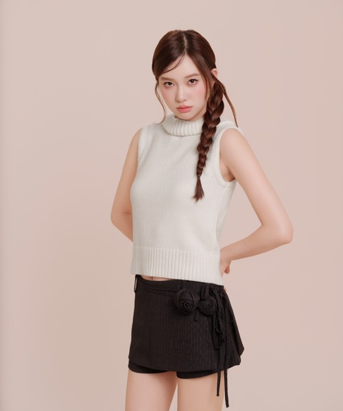 silent(and)（サイレントアンド）の「Rose Waltz Pants Skirt（スカート・レディース・チャコールグレー/グレー・MEDIUM/SMALL）」の18枚目の写真