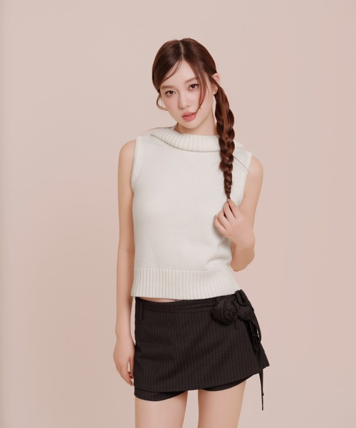 silent(and)（サイレントアンド）の「Rose Waltz Pants Skirt（スカート・レディース・チャコールグレー/グレー・MEDIUM/SMALL）」の22枚目の写真