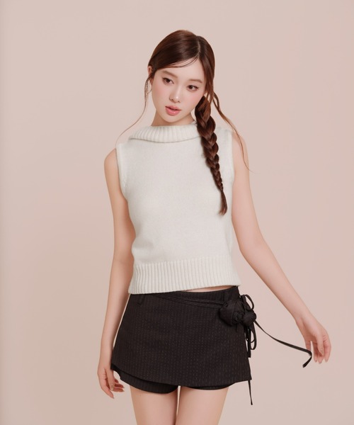 silent(and)（サイレントアンド）の「Rose Waltz Pants Skirt（スカート・レディース・チャコールグレー/グレー・MEDIUM/SMALL）」の19枚目の写真