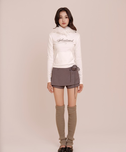 silent(and)（サイレントアンド）の「Rose Waltz Pants Skirt（スカート・レディース・チャコールグレー/グレー・MEDIUM/SMALL）」の13枚目の写真