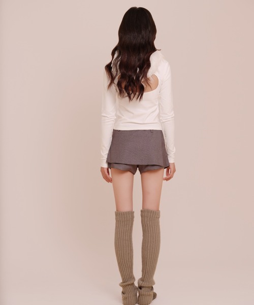 silent(and)（サイレントアンド）の「Rose Waltz Pants Skirt（スカート・レディース・チャコールグレー/グレー・MEDIUM/SMALL）」の10枚目の写真
