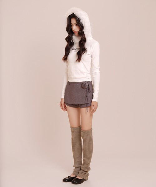 silent(and)（サイレントアンド）の「Rose Waltz Pants Skirt（スカート・レディース・チャコールグレー/グレー・MEDIUM/SMALL）」の16枚目の写真