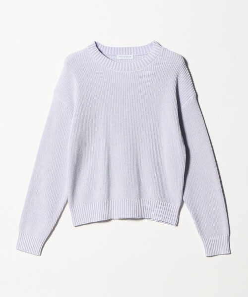 A DAY IN THE LIFE UNITED ARROWS（アデイインザライフユナイテッドアローズ）の「コットン フェードライク アゼニット ‐ウォッシャブル‐＜A DAY IN THE LIFE＞（ニット/セーター・レディース・ダークグレー/オレンジ/ライラック・FREE）」の3枚目の写真