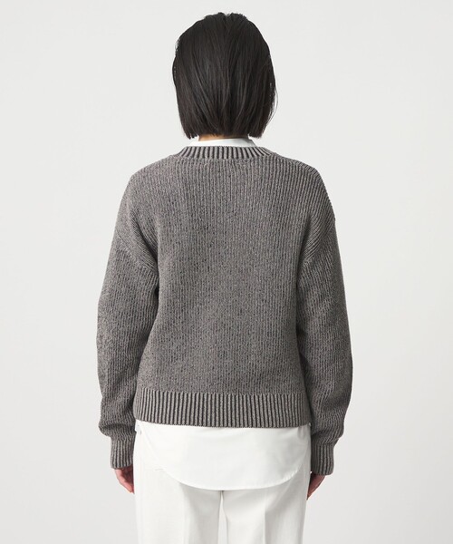 A DAY IN THE LIFE UNITED ARROWS（アデイインザライフユナイテッドアローズ）の「コットン フェードライク アゼニット ‐ウォッシャブル‐＜A DAY IN THE LIFE＞（ニット/セーター・レディース・ダークグレー/オレンジ/ライラック・FREE）」の9枚目の写真