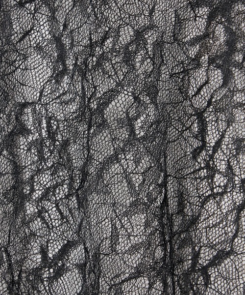 tanakadaisuke(タナカダイスケ)の「【tanakadaisuke/タナカダイスケ】flower lace velvet ribbon cape/フラワーレースベロアリボンケープ/オケージョン/ボレロ(カーディガン/ボレロ・レディース・ブラック/グレー・FREE)」の6枚目の写真