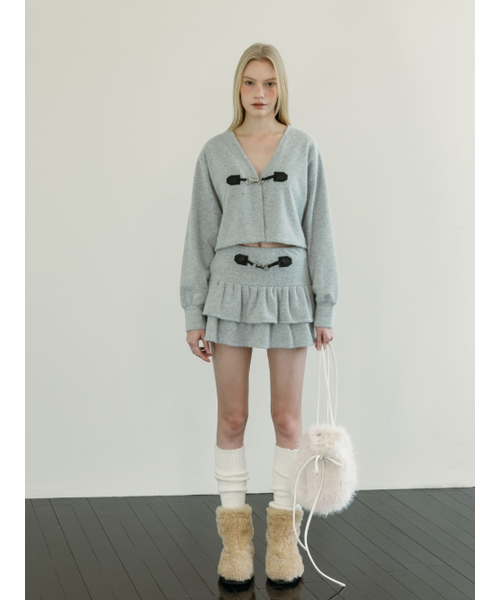 MOIFAIRE(モイフェア)の「SNOWFLAKE TIERED SKIRT PANTS / GREY(スカート・レディース・グレー・FREE)」の1枚目の写真